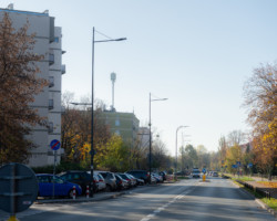 Nowe oświetlenie przy ulicy Szczęśliwickiej.