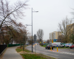 Nowe oświetlenie na ul. Jarzębskiego.