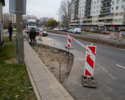 Od ul. Meissnera rozpoczęło się wprowadzanie zmian na tzw. obwodnicy Gocławia.