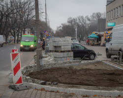 Ulica Międzynarodowa w trakcie remontu.