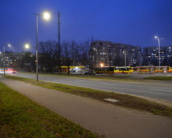 Nowe oświetlenie ciągu ulic Trockiej i Borzymowskiej.