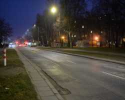 Nowe oświetlenie ciągu ulic Trockiej i Borzymowskiej.