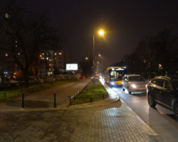 Nowe oświetlenie ciągu ulic Trockiej i Borzymowskiej.