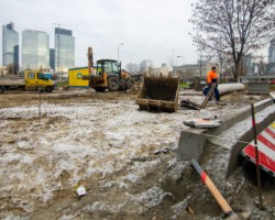 Powstaje nowy parking wzdłuż al. Jerozolimskich.