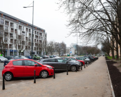 Nowy chodnik przy ul. Szczęśliwickiej.