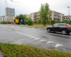 Skrzyżowanie ulic Kondratowicza, Blokowej i Przy Grodzisku.