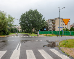 Skrzyżowanie ulic Kondratowicza, Blokowej i Przy Grodzisku.