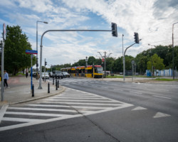 Nowa sygnalizacja świetlna na skrzyżowaniu ul. Wołoskiej i Dąbrowskiego.