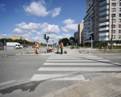 Modernizacja sygnalizacji na skrzyżowaniu al. Ken i ulic Bartoka i Surowieckiego.