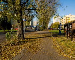 Ulica Grenadierów przed zmianami.