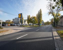 Ulice Trocka i Borzymowska z nową nawierzchnią po frezowaniu.