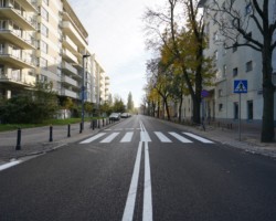 Ulice Trocka i Borzymowska z nową nawierzchnią po frezowaniu.