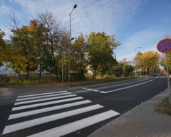 Ulice Trocka i Borzymowska z nową nawierzchnią po frezowaniu.