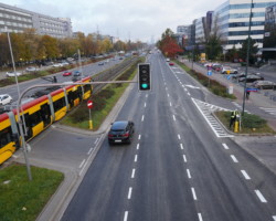 Ulica Wołoska po frezowaniu.