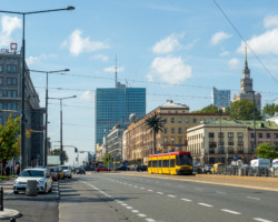 Aleje Jerozolimskie przed przebudową.