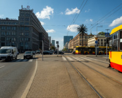 Aleje Jerozolimskie przed przebudową.