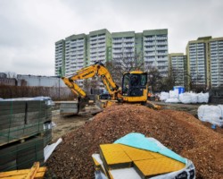 Budowa chodnika i drogi dla rowerów przy