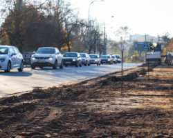 Budowa drogi dla rowerów przy ul. Idzikowskiego.