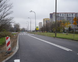 Ulica Bora-Komorowskiego po remoncie nawierzchni.