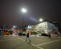 Nowe oświetlenie ulicy Emilii Plater.