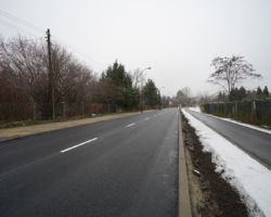 Ulica Idzikowskiego po frezowaniu nawierzchni.
