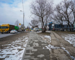 Dobudowany chodnik przy ul. Chełmżyńskiej.