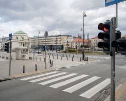 Plac Trzech Krzyży przed modernizacją.