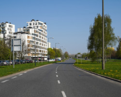 Ulica Rodowicza "Anody" z nowym oświetleniem.