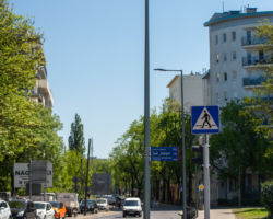 ygnalizacja świetlna na skrzyżowaniu św. Wincentego i Borzymowskiej.
