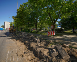 Prace drogowe na ulicy Kondratowicza.