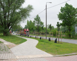 Nowy chodnik przy ul. Chełmżyńskiej.