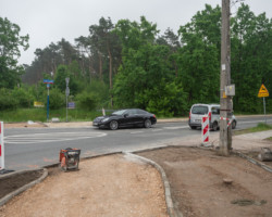 Budowa chodnika i drogi dla rowerów, ul. Trakt Lubelski.