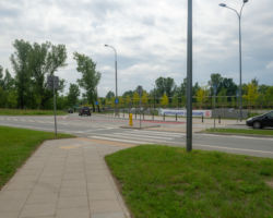 Skrzyżowanie ulic Marywilskiej i Kupieckiej.