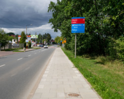 Przy ulicy Trakt Lubelski wybudowano brakujący chodnik.