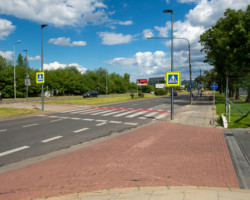 Sygnalizacja świetlna przed zmianami.