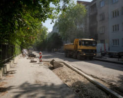 Prace modernizacyjne na ulicy Odyńca.