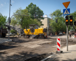 Prace na ulicy Odyńca.