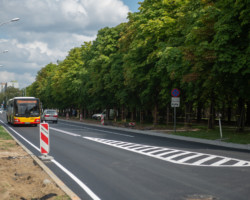 Ulica Chodecka po frezowaniu.