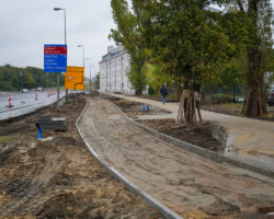 Postępy prac remontu ul. Starzyńskiego.