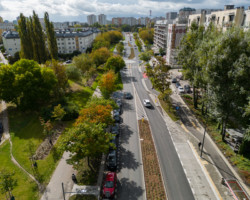 Ul. Sokratesa ujęta z drona.