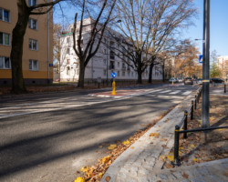 Nowe przejście dla pieszych na ulicy Międzynarodowej.