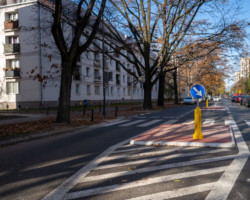 Nowe przejście dla pieszych na ulicy Międzynarodowej.