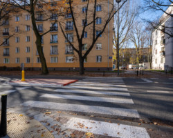 Nowe przejście dla pieszych na ulicy Międzynarodowej.