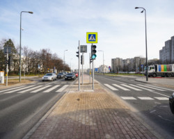 Nowa sygnalizacja świetlna przy ulicy Płaskowickiej.