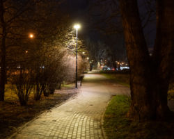 Oświetlenie przy ul. Rosoła.