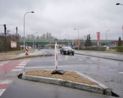 Remont skrzyżowania ulic Okularowej i Szpaczej.