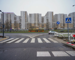 Ulica Powstańców Śląskich, przed i po.