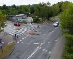 Skrzyżowanie ul. Powązkowskiej i Obrońców Tobruku, które zamieni się w rondo