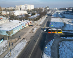 Skrzyżowanie ul. Płaskowickiej i Lanciego, które zamieni się w rondo