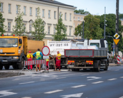 Rozpłytowanie na pl. Bankowym.